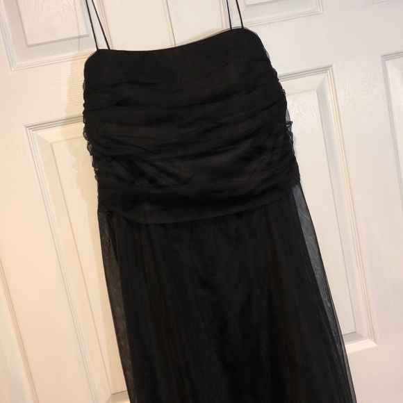 Eliza J black chiffon cocktail dress - Picture 4 of 10